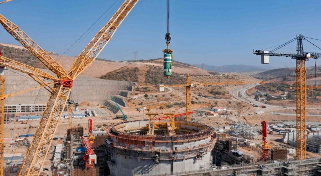Akkuyu NGSde 1nci ünitenin basınç kompansatörü kurulumu tamamlandı