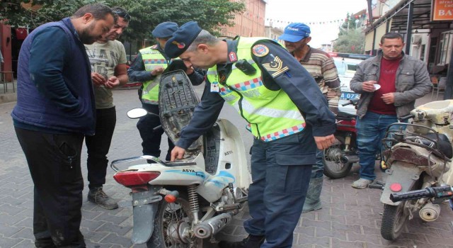 Alaşehirde motosikletlere yönelik uygulama