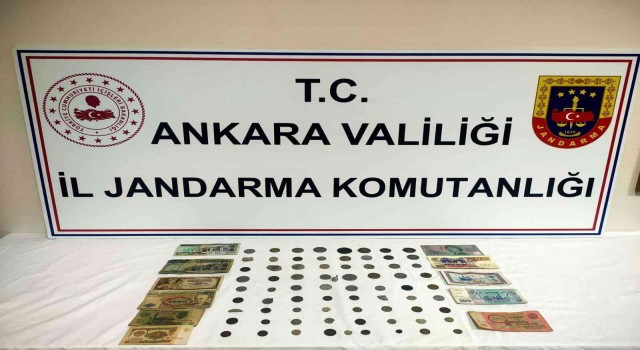 Ankara İl Jandarma Komutanlığından 2,5 milyon liralık tarihi eser operasyonu