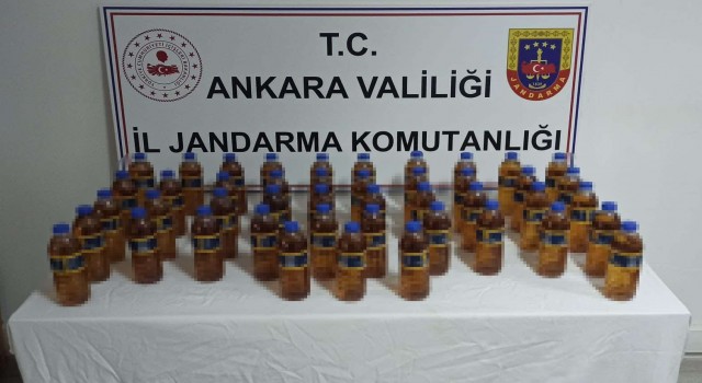 Ankarada 25 litre sahte içki ele geçirildi