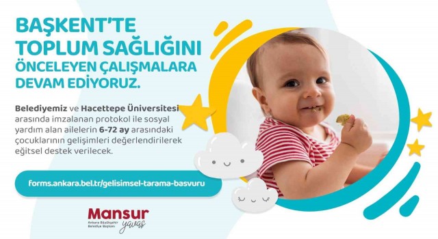Ankarada “Erken Dönem Çocuk Arama Testi” ile gelişimsel sorunlar erkenden tespit edilecek