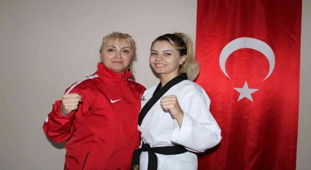 Annesinin izinden giderek uluslararası bir tekvandocu oldu