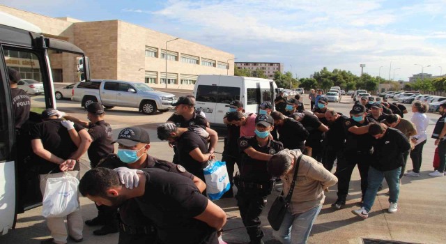 Antalya merkezli suç örgütü çökertildi: 44 gözaltı
