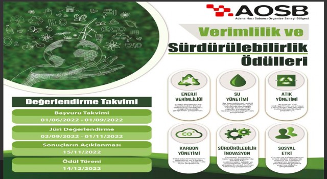 AOSBden verimlilik ve sürdürülebilirlik ödülleri