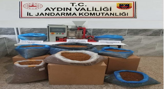 Aydında 100 kilo kıyılmış tütün ele geçirildi
