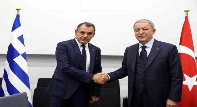 Bakan Akar, Yunan mevkidaşı Panagiotopoulos ile görüştü