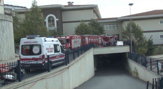 Başakşehirde bulunan bir lisede yangın paniği