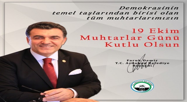 Başkan Demirin 19 Ekim Muhtarlar Günü Mesajı