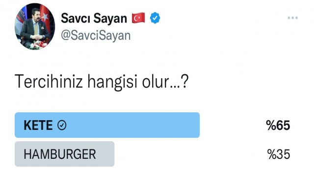 Başkan Sayan sosyal medyada yiyecek anketi yaptı