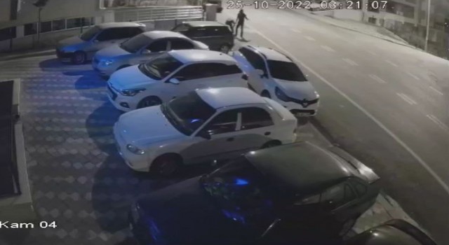 Başkentteki kablo hırsızları kamerada