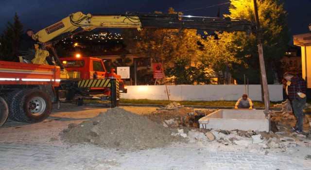 Beypazarında yer altı çöp konteynerleri ile koku ve bakterilerin önüne geçiliyor