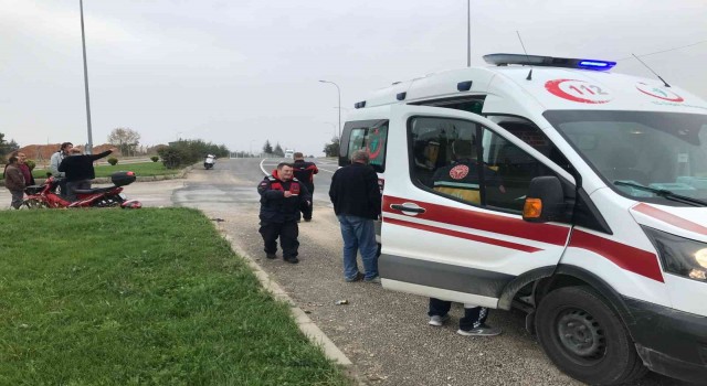 Bilecikte kamyon ile motosikletin çarpışması sonucu 1 kişi yaralandı