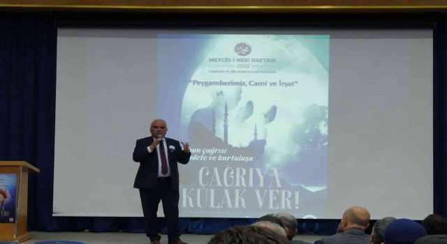 Bilecikte Peygamberimiz Cami ve İrşat konulu konferans düzenlendi