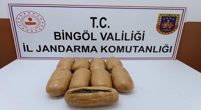 Bingölde 4 kilo 485 gram esrar ele geçirildi: 1 gözaltı