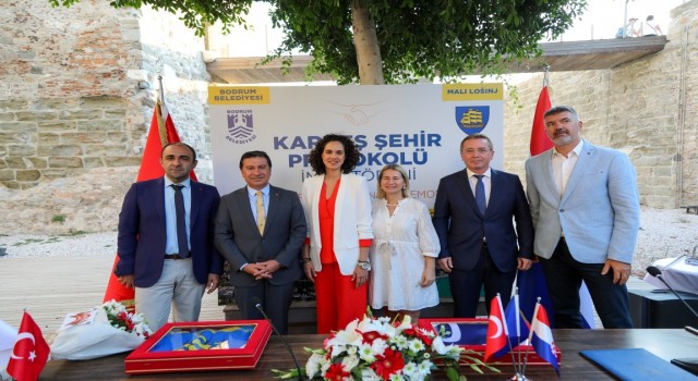Bodrum, AB üyesi Hırvatistanın mali losinj kenti ile kardeş şehir oldu