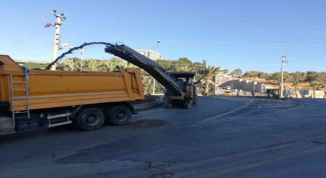 Bodrum Dr. Mümtaz Ataman Caddesinde çalışmalar devam ediyor