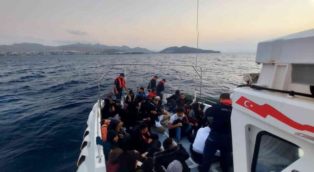 Bodrumda 32 düzensiz göçmen kurtarıldı
