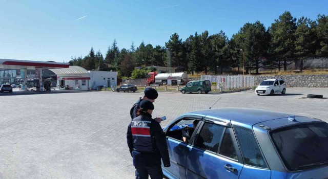 Bolvadinde jandarmadan trafik denetimi