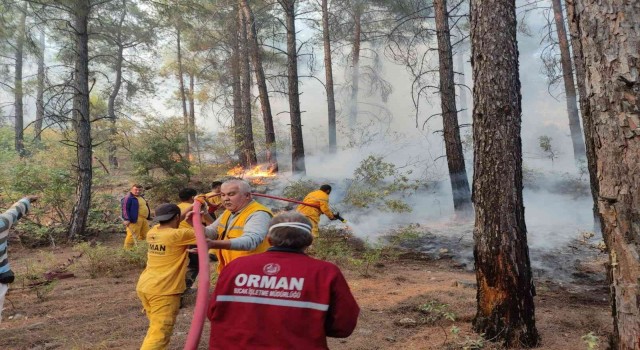 Bucakta çıkan orman yangını büyümeden kontrol altına alındı
