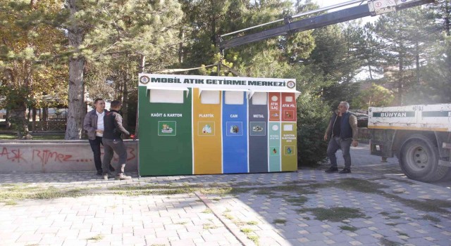 Bünyanda ilk Mobil Atık Getirme Merkezi kuruldu