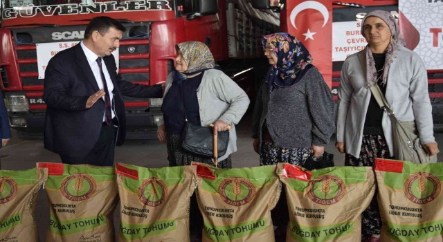Burdurda çiftçilere 1 milyon 600 liralık buğday tohumu desteği