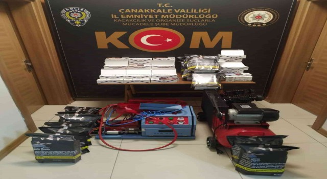 Çanakkalede kaçak sigara satanlara darbe