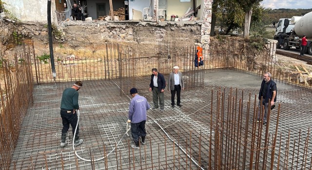 Çanda Küçükyepe Köyü Cami inşaatı yapımına başlandı