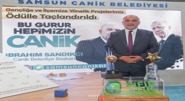 Canik Belediyesine 3 yılda 3 ödül