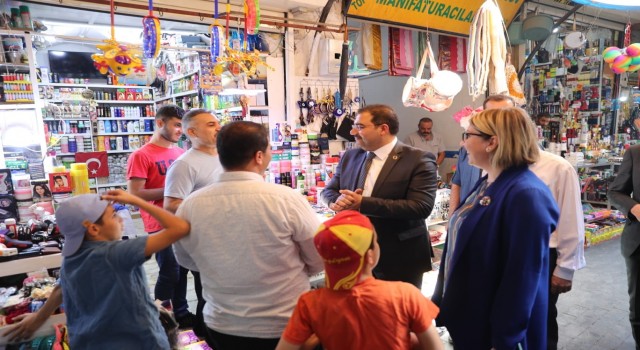 Canpolat esnaf odaları ve çarşı esnafıyla bir araya geldi