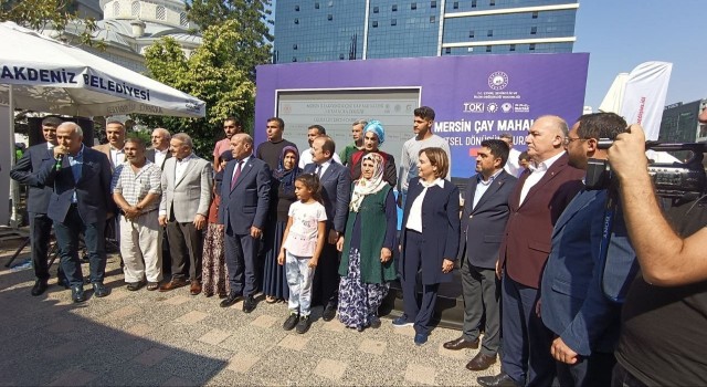 Çay Mahallesi Kentsel Dönüşüm Projesinde kuralar çekildi