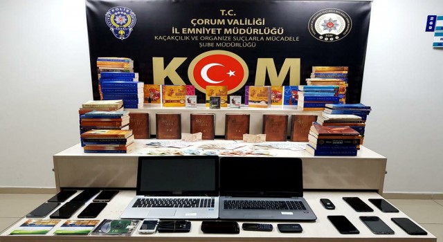 Çorumda mahrem kurye operasyonunda 7 kişi tutuklandı