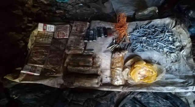 Cudi Dağında terör örgütüne ait mühimmat ele geçirildi