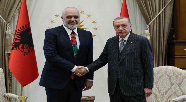 Cumhurbaşkanı Erdoğan, Arnavutluk Başbakanı Ramayı kabul etti