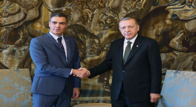 Cumhurbaşkanı Erdoğan, İspanya Başbakanı Sanchezi kabul etti