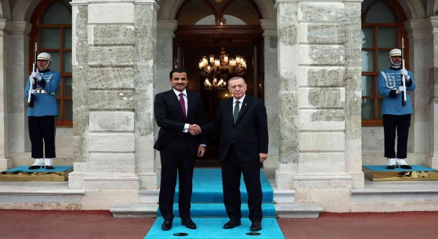 Cumhurbaşkanı Erdoğan, Katar Emiri Şeyh Temim bin Hammed Al Sani ile görüştü