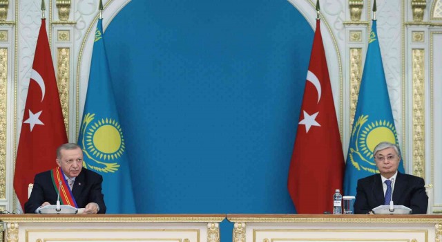 Cumhurbaşkanı Erdoğan: Kazakistan ile orta koridorun geliştirilmesi için çalışmalara devam edeceğiz”