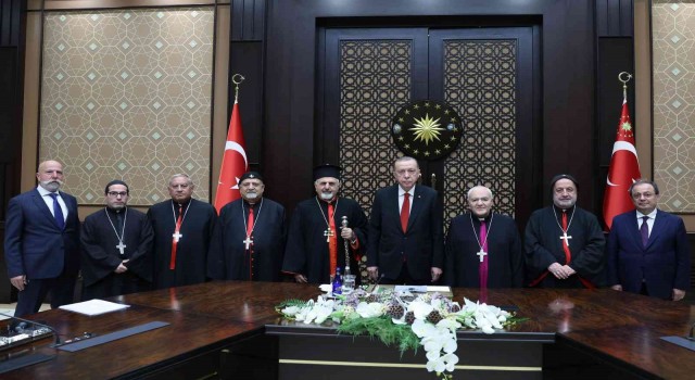 Cumhurbaşkanı Erdoğan, Süryani Katolik Patriğini kabul etti