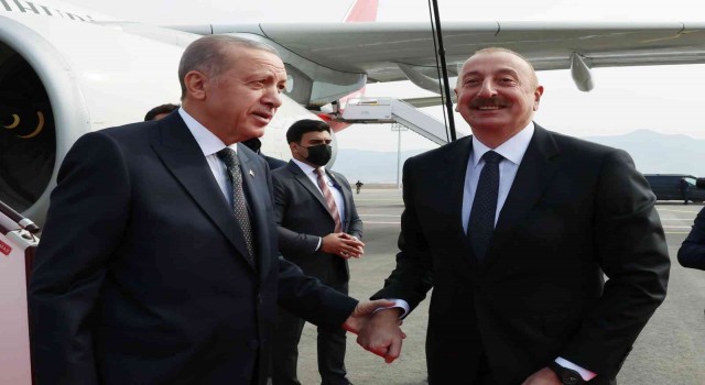 Cumhurbaşkanı Erdoğan ve Aliyev, Zengilan Uluslararası Havalimanının açılışını yaptı