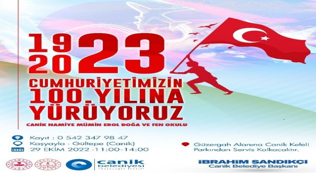 Cumhuriyet coşkusu Canikte yaşanacak