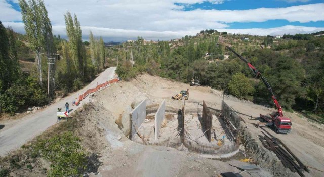 Demirci AATde betonarme imalatlar devam ediyor