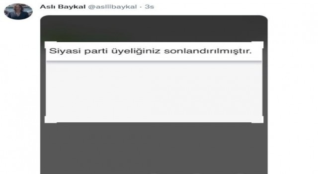 Deniz Baykalın kızı Aslı Baykal CHPden istifa etti