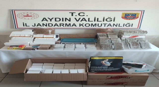 Didimde 13 bin gram tütün ele geçirildi