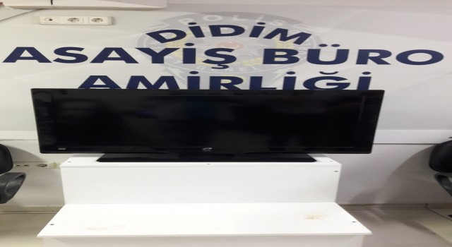 Didimdeki televizyon hırsızları polis engeline takıldı