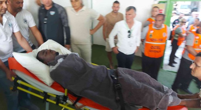 Dili boğazına kaçan Bandırmasporlu Isaac, boğulmaktan son anda kurtuldu