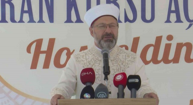 Diyanet İşleri Başkanı Erbaş: “Kuran kurslarında vatanını, milletini ve dinini seven gençler yetiştireceğiz”