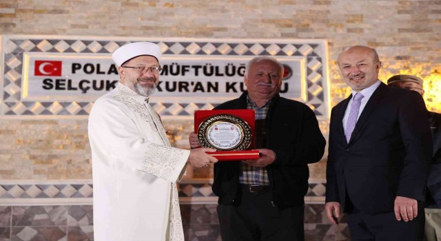 Diyanet İşleri Başkanı Erbaş, Polatlıda Selçuklu Külliyesinin açılışı yaptı