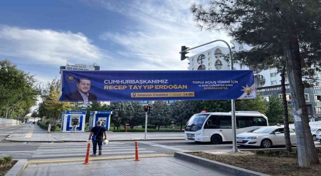 Diyarbakırda Cumhurbaşkanı Erdoğan hazırlığı
