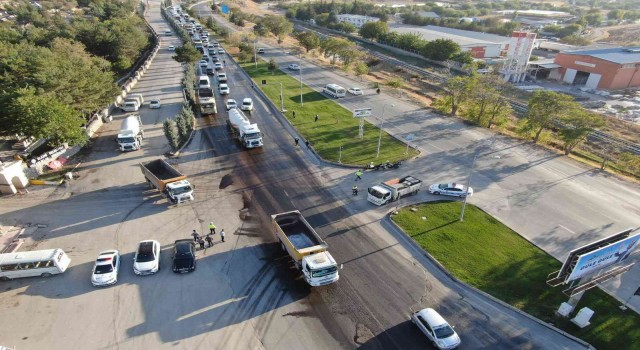 Elazığda dron destekli şok trafik denetimleri devam ediyor