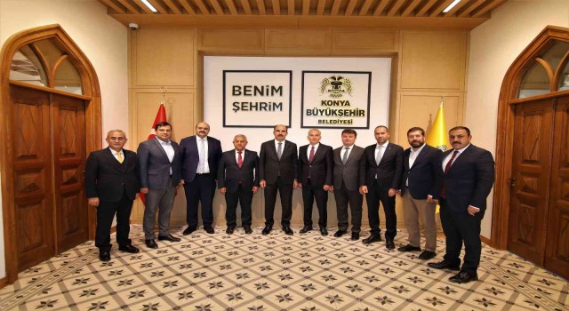 Enerji Kentleri Birliği Üyesi Belediye Başkanları Başkan Altayı ziyaret etti