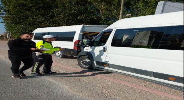 Ereğlide okul servis araçları denetlendi